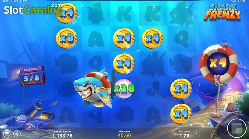 SlotMill's Shark Frenzy Now Available - Win Up to 7777x Your Wager!