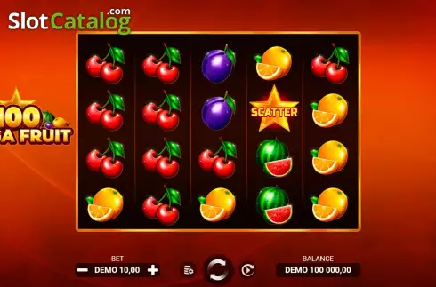 Bildschirm2. Mega Fruit 100 slot