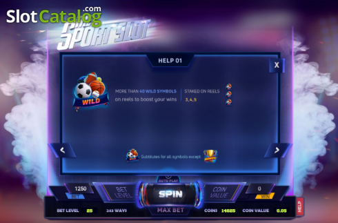 Ekran6. Sport Slot yuvası