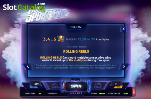 画面7. Sport Slot カジノスロット