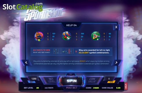 Ekran9. Sport Slot yuvası