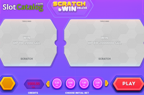 Ecran2. Scratch&Win Deluxe slot