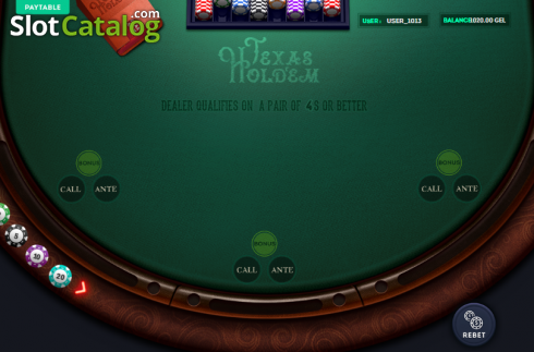 Start Screen. Texas Holdem (Smartsoft Gaming) slot