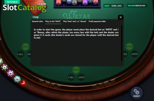 Οθόνη6. Texas Holdem (Smartsoft Gaming) Κουλοχέρης 