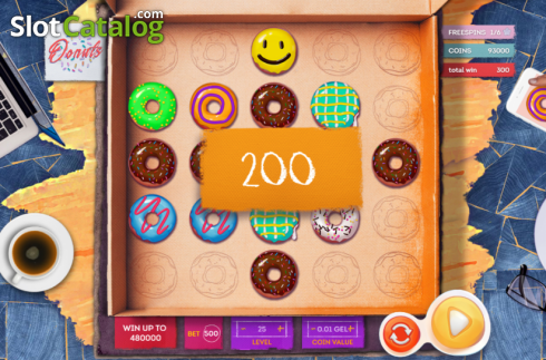 Skärmdump4. Donut City (Smartsoft Gaming) slot