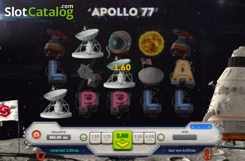 Win Screen 2. Apollo 77 slot
