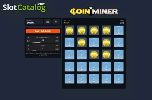 Win screen. Coin Miner slot