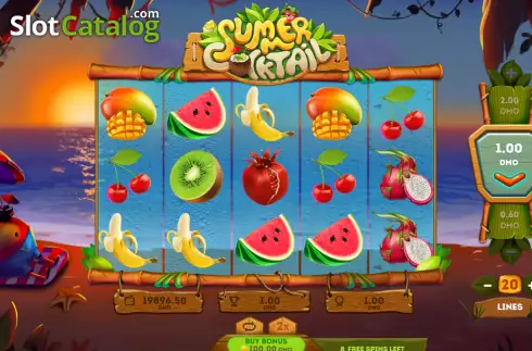Free Spins screen 3. Summer Cocktail slot