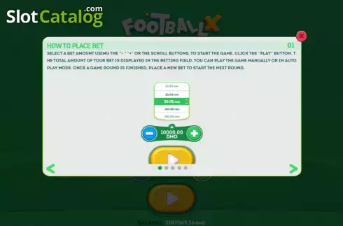 Bildschirm7. Football X slot