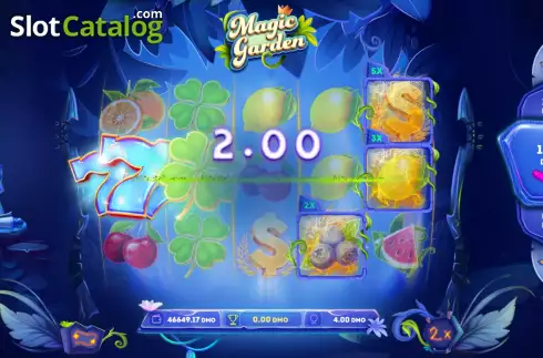Win screen. Magic Garden (Smartsoft Gaming) slot
