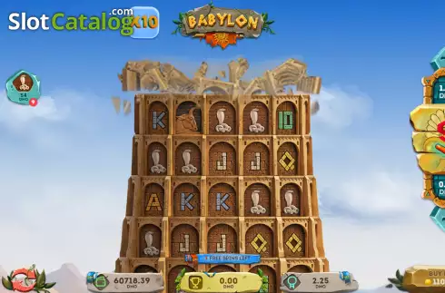 Free Spins screen 3. Babylon slot