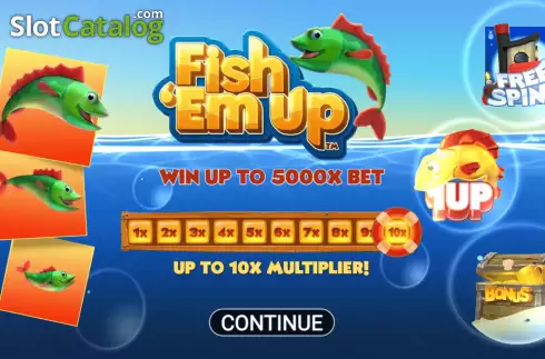Start Screen. Fish ‘Em Up slot