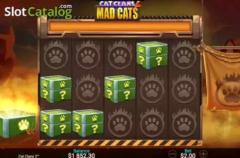 Écran5. Cat Clans 2 - Mad Cats Machine à sous