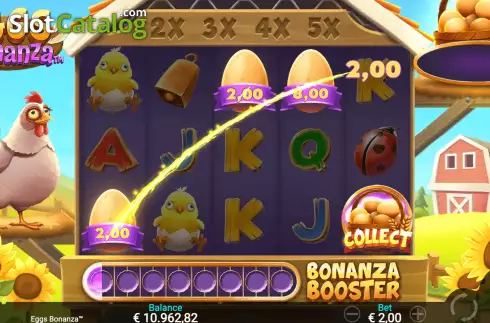 Win Screen. Eggs Bonanza slot