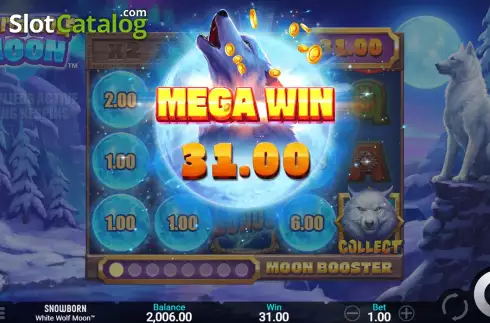 Win Screen 3. White Wolf Moon slot