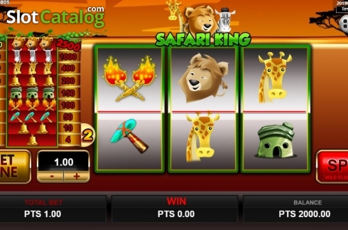 画面2. Safari King (Spadegaming) カジノスロット