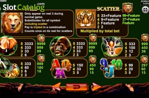 Skärmdump4. Adventure Lion Emperor slot