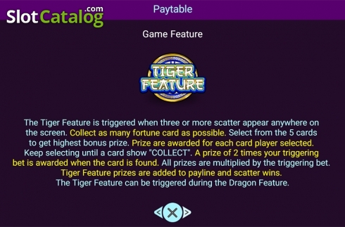 Paytable 3. Double Fortunes (Spadegaming) slot