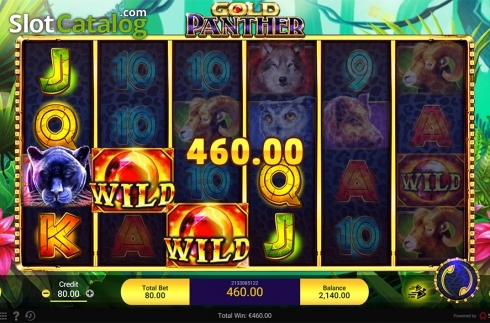 Win screen. Gold Panther slot