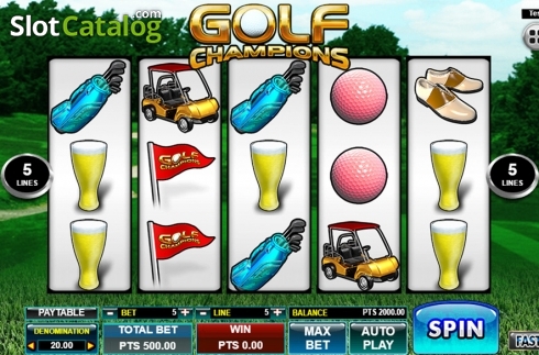Bildschirm2. Golf Champions slot
