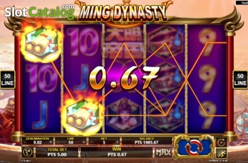 Win Screen 1. Ming Dynasty (Spadegaming) slot