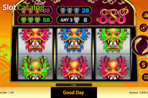 画面2. 888 Dragons (Spadegaming) カジノスロット