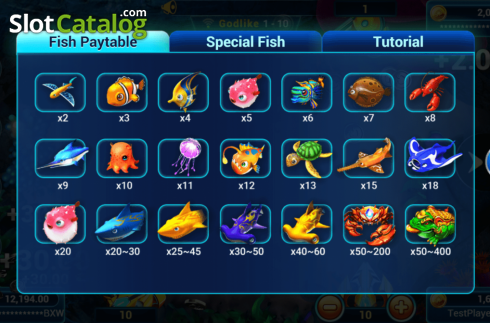 Bildschirm7. Fishing War slot