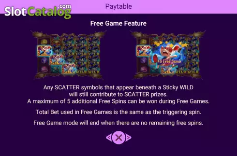 Free Game feature screen 2. Magic Kitty slot