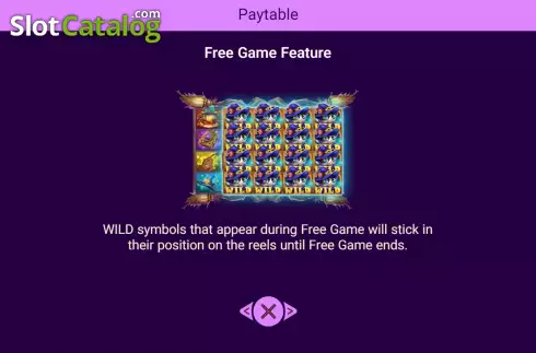 Free Game feature screen 3. Magic Kitty slot
