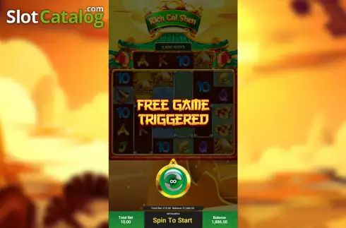 Free Game Win Screen. Rich Cai Shen slot