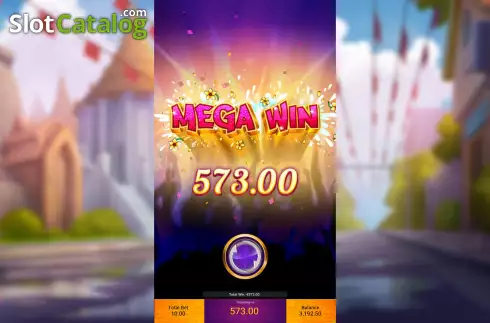 Mega Win Screen. Wild Wet Win slot