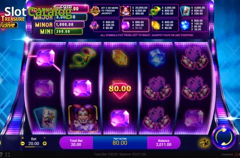 Win screen. Joker's Treasure Exclusive slot