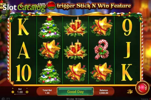 Game screen. Christmas Miracles slot