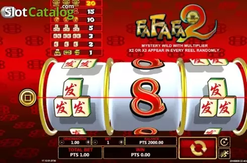 画面2. Fafafa 2 カジノスロット