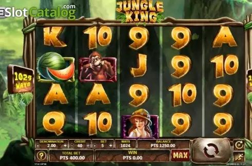 Reel screen. Jungle King (Spadegaming) slot