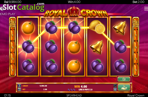 Win screen 1. Royal Crown (Spearhead Studios) slot