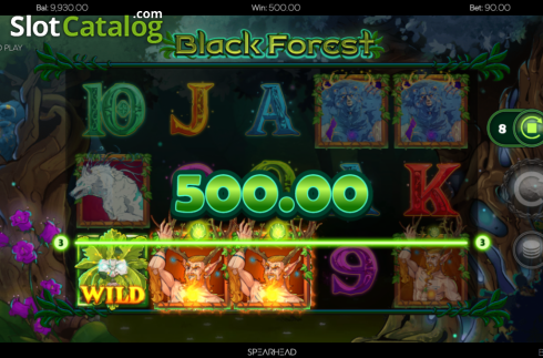 Win screen 2. Black Forest slot