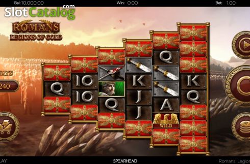Bildschirm3. Romans Legions of Gold slot