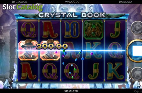 Win Screen 2. Crystal Book slot