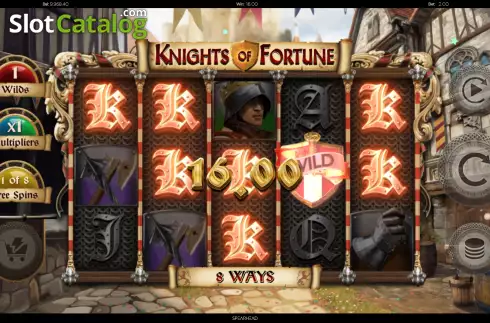 Win Screen 2. Knights of Fortune slot