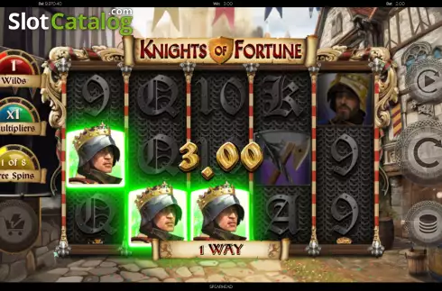 Win Screen 3. Knights of Fortune slot