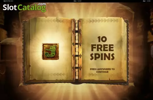 Free Spins Win Screen. Book of Souls Remastered slot