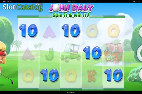 Bildschirm4. John Daly Spin it and Win it slot