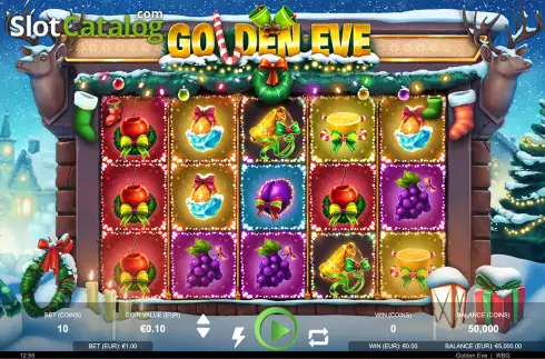 Game Screen. Golden Eve slot