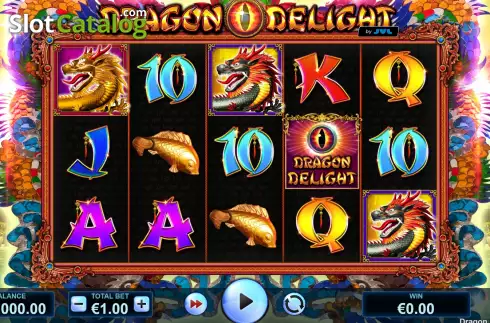 Game screen. Dragon Delight slot