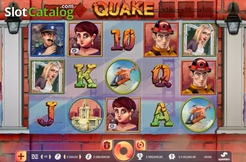 Game Workflow screen 1. Quake slot