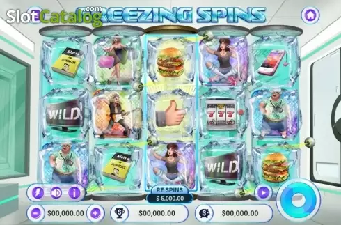 Game Workflow screen. Freezing Spins slot