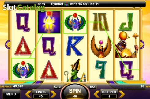 Bildschirm3. Egyptian Gods (Spin Games) slot