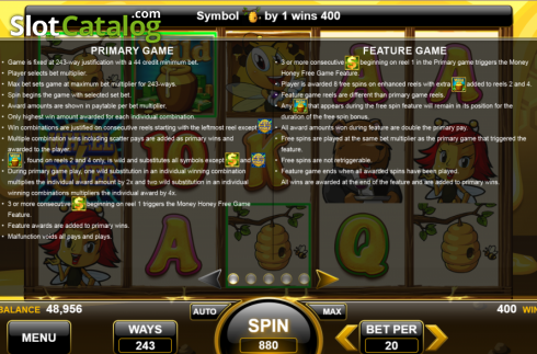 Features 1. Honey Money (Spin Games) slot