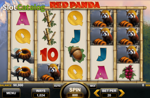 Écran2. Red Panda (Spin Games) Machine à sous